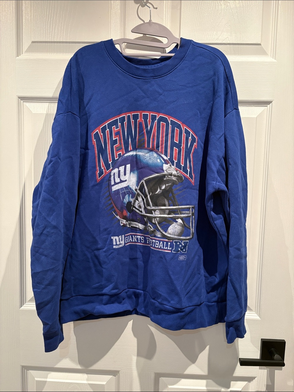 NFL Royal Blue New York Giants Crewneck Sweatshirt